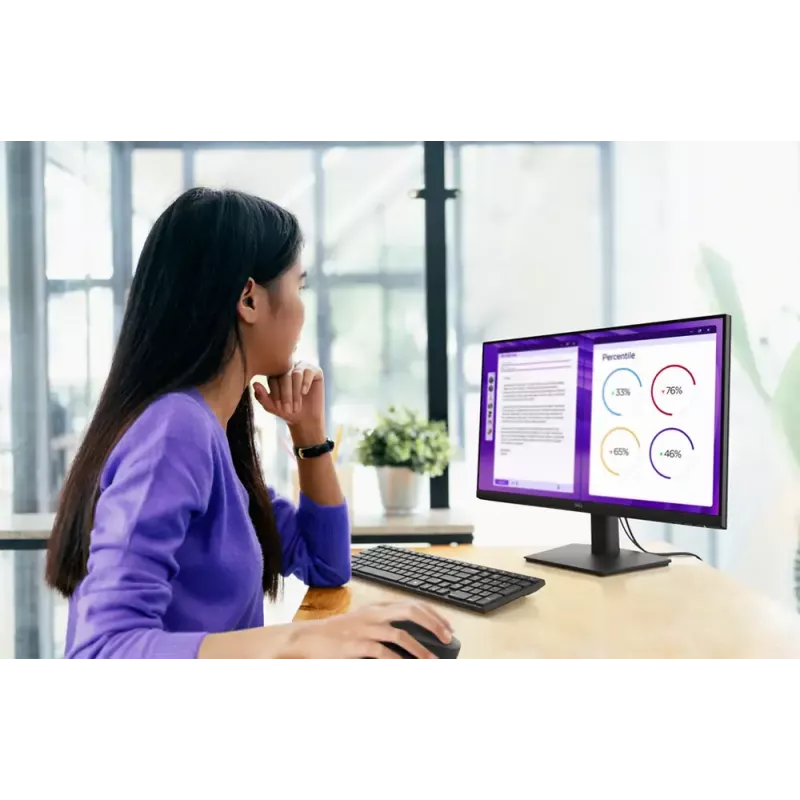 DELL E Series E2425HM datora monitors 60,5 cm (23,8 collu) 1920 x 1080 pikseļi Full HD LCD Melns