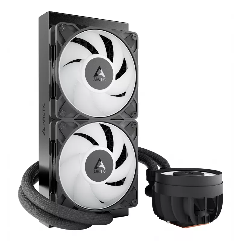 ARCTIC Liquid Freezer III Pro 240 A-RGB — daudzkompatibils visaptverošs CPU ūdens dzesētājs ar A-RGB melnu