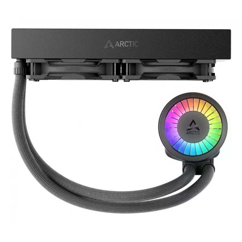 ARCTIC Liquid Freezer III Pro 240 A-RGB — daudzkompatibils visaptverošs CPU ūdens dzesētājs ar A-RGB melnu