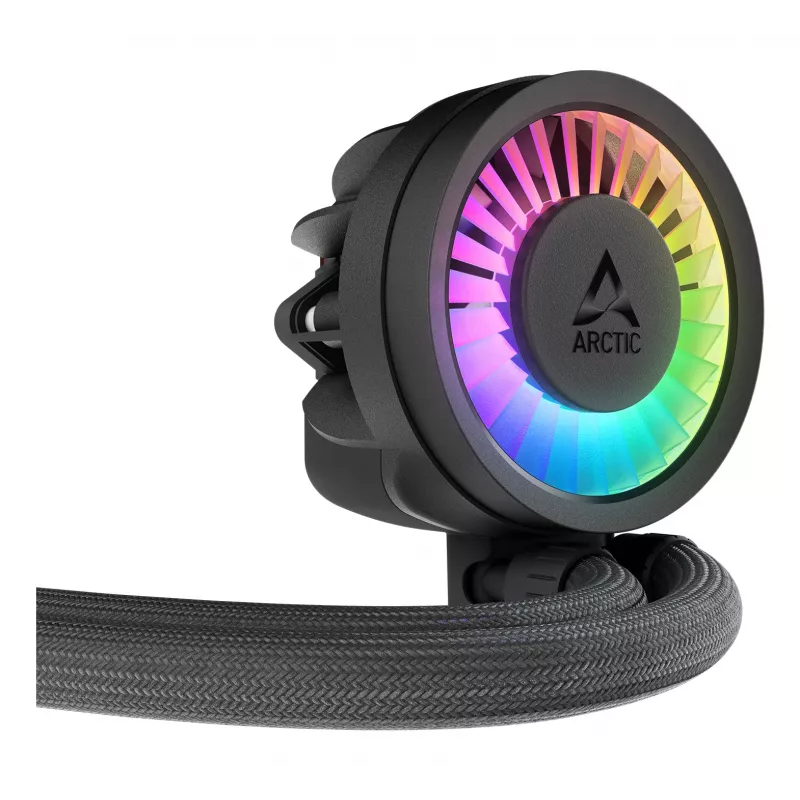 ARCTIC Liquid Freezer III Pro 240 A-RGB — daudzkompatibils visaptverošs CPU ūdens dzesētājs ar A-RGB melnu