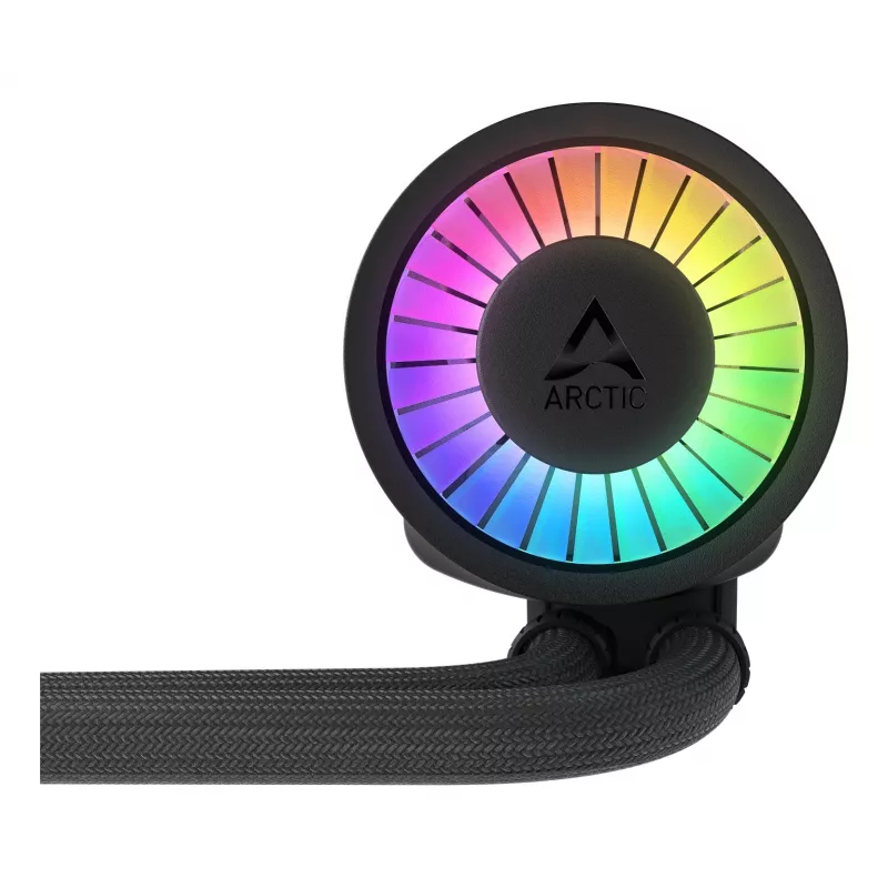 ARCTIC Liquid Freezer III Pro 240 A-RGB — daudzkompatibils visaptverošs CPU ūdens dzesētājs ar A-RGB melnu
