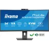 iiyama ProLite XCB3497WQSNPH-B1 datora monitors 86,4 cm (34 colli) 3440 x 1440 pikseļi UltraWide Quad HD LED Melns
