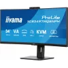 iiyama ProLite XCB3497WQSNPH-B1 datora monitors 86,4 cm (34 colli) 3440 x 1440 pikseļi UltraWide Quad HD LED Melns