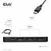 CLUB3D DisplayPort™ uz Triple HDMI™ 8K60Hz centrālmezgls, DisplayPort, HDMI, 2.1b/1.4a, 13,5 Mbit/s, 120 Hz, 3840 x 2160, 7680 x 4320