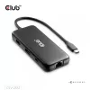 CLUB3D 8-1 portatīvā dokstacija USB Type-C® 10Gbps uz HDMI™ un DisplayPort™ 8K30Hz PD līdz 100W