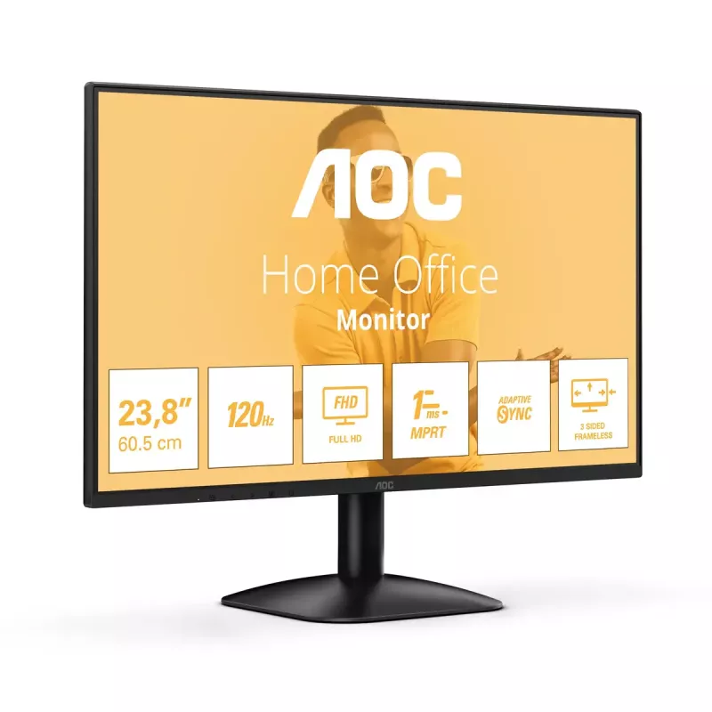 AOC 24B31H datora monitors 60,5 cm (23,8 collu) 1920 x 1080 pikseļi Full HD Melns