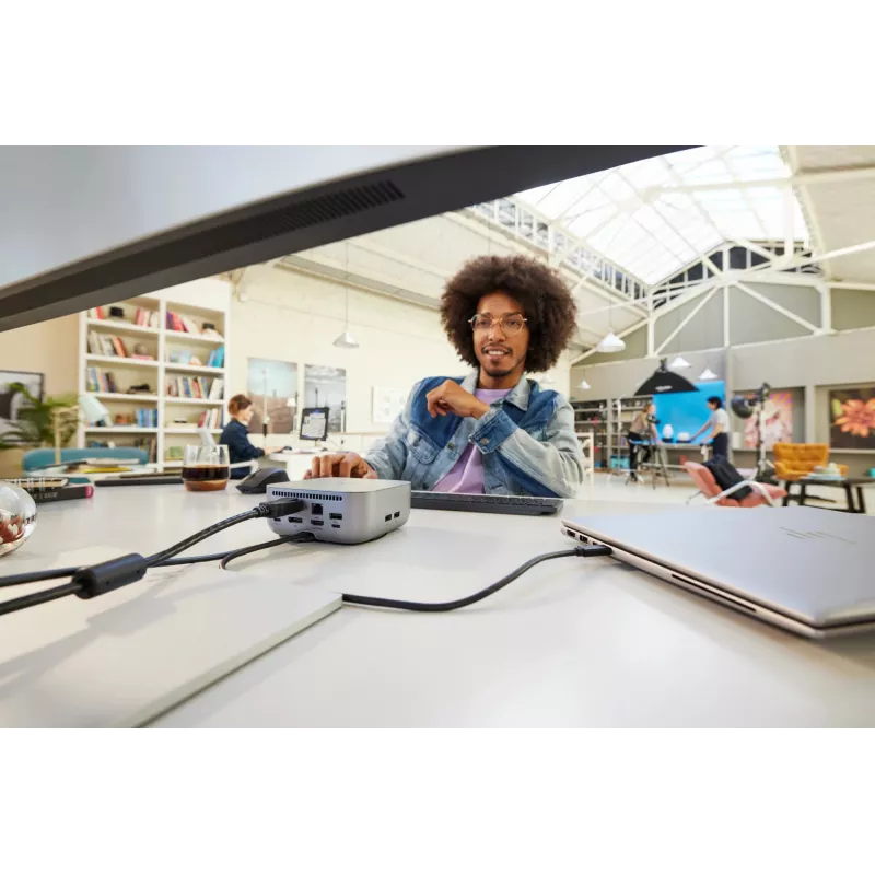 HP Thunderbolt 4 Ultra 180W G6 Dock, vadu, Thunderbolt 4, 180 W, 10,100,1000,2500 Mbit/s, pelēks, 8K Ultra HD