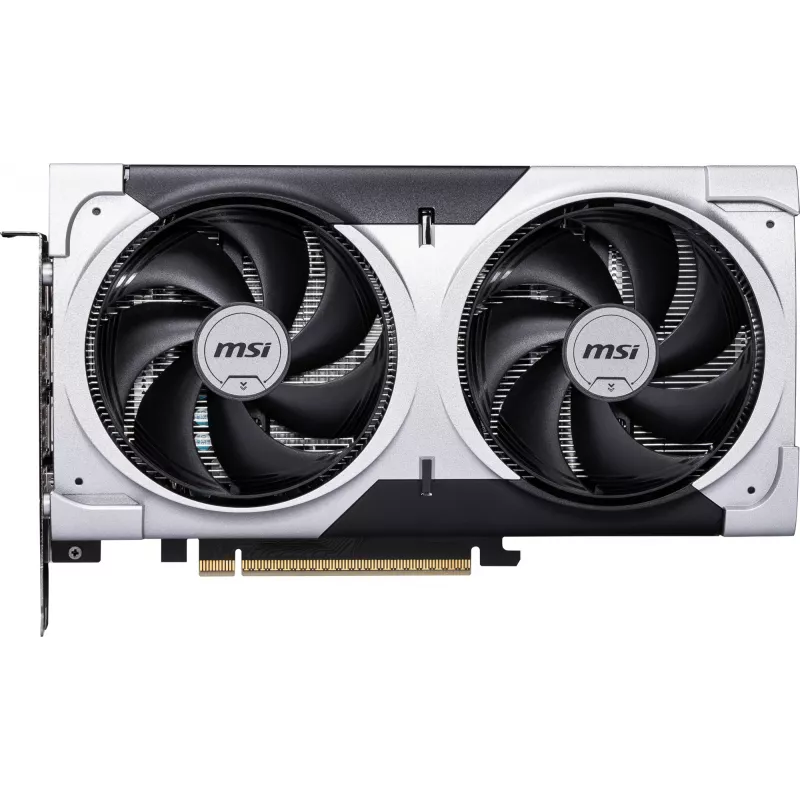 Grafikas karte MSI GeForce RTX 5060 Ti 8 GB GDDR7, PCIe 5.0, 4608 CUDA, 2602 MHz boost, 128-bit, 2 ventilatori, 180W