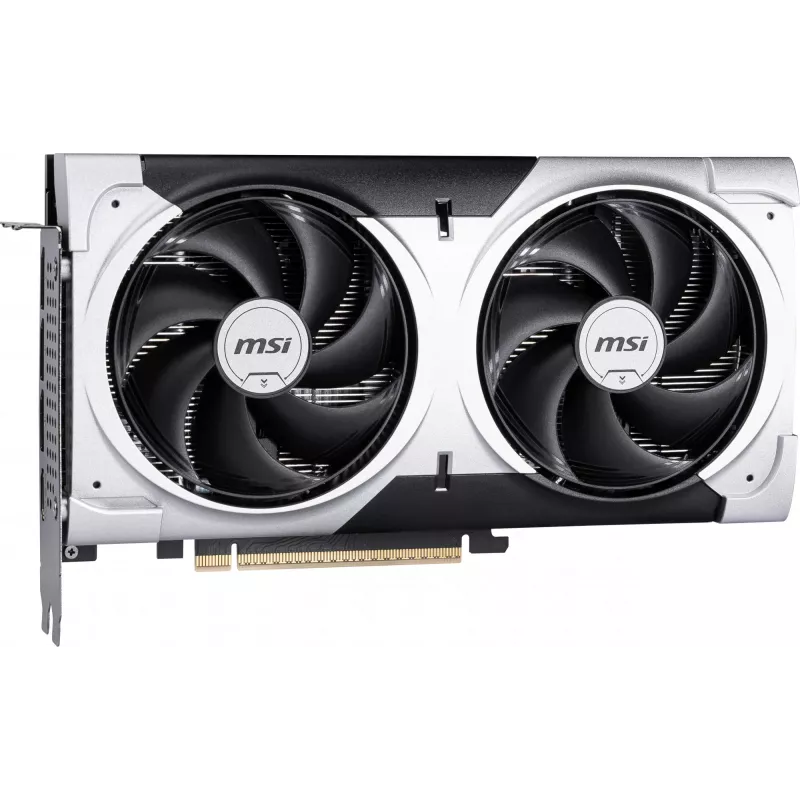 Grafikas karte MSI GeForce RTX 5060 Ti 8 GB GDDR7, PCIe 5.0, 4608 CUDA, 2602 MHz boost, 128-bit, 2 ventilatori, 180W