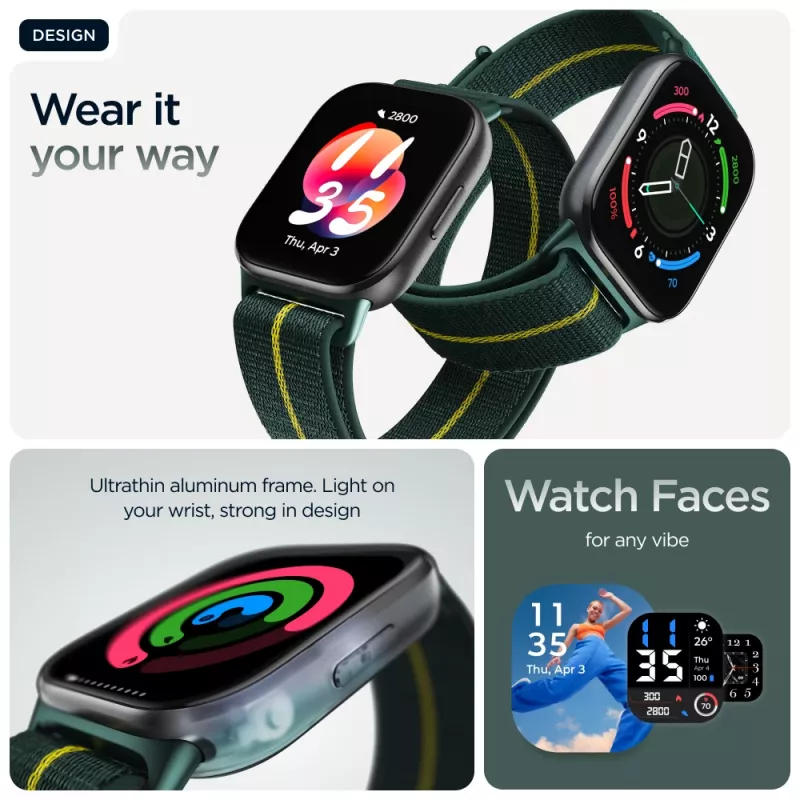 Motorola Solutions Watch Fit zaļš (PG38C07182)