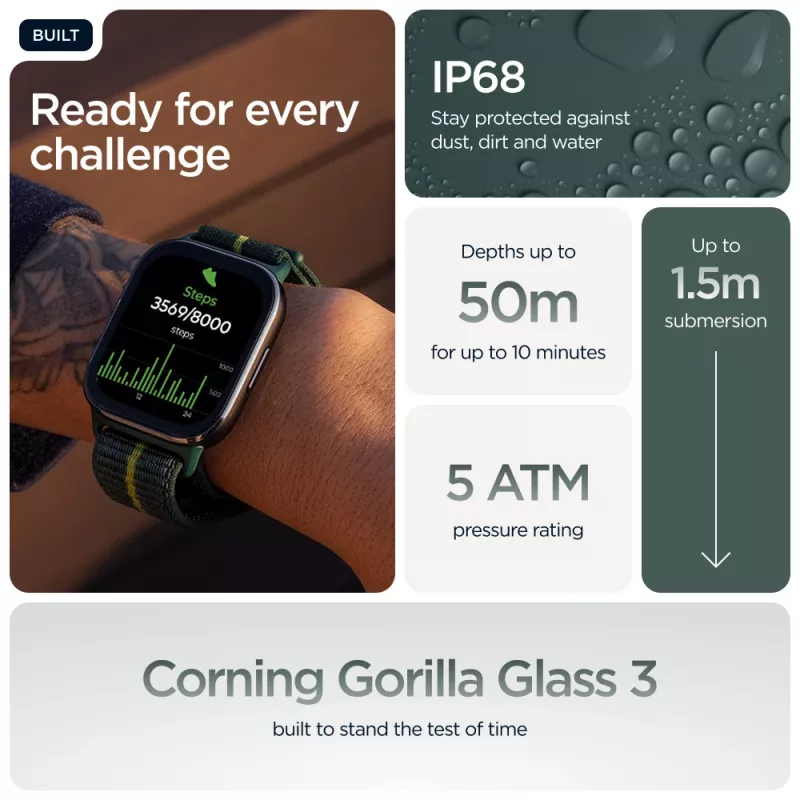 Motorola Solutions Watch Fit zaļš (PG38C07182)