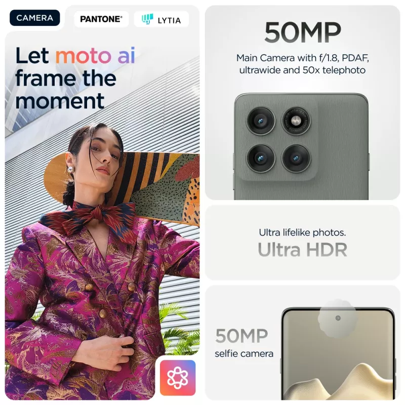 Motorola edge 60 pro 16.9 cm (6.67 collu) Divu SIM kartiņu Android 15 5G USB Type-C 12 GB 512 GB 6000 mAh Pelēks