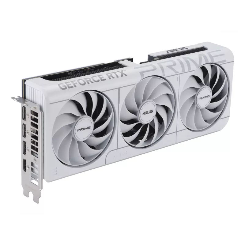 Grafikas karte ASUS GeForce RTX 5070 12 GB GDDR7, PCIe 5.0, 192-bit, balta, 3 ventilatori