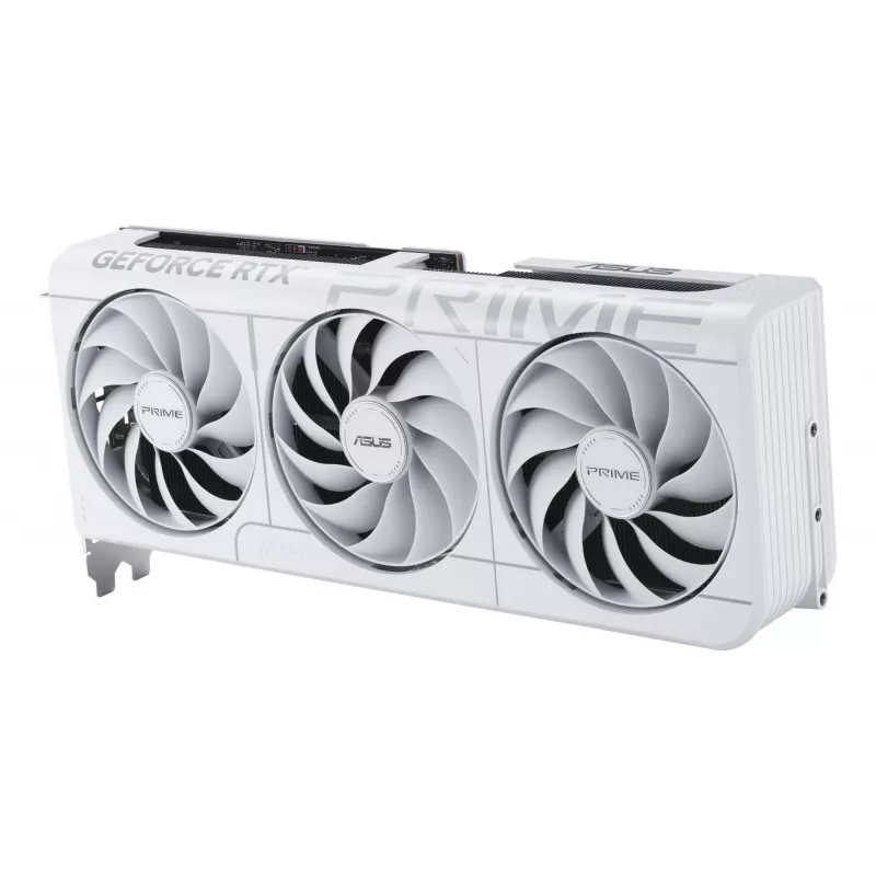 Grafikas karte ASUS GeForce RTX 5070 12 GB GDDR7, PCIe 5.0, 192-bit, balta, 3 ventilatori