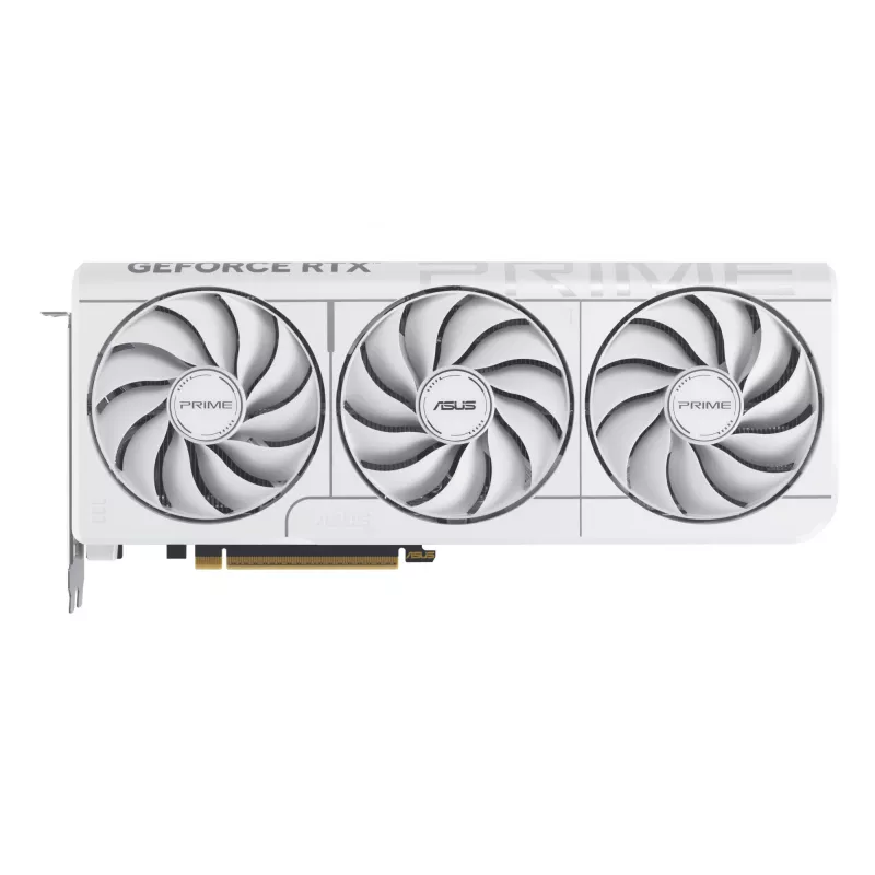 Grafikas karte ASUS GeForce RTX 5070 12 GB GDDR7, PCIe 5.0, 192-bit, balta, 3 ventilatori