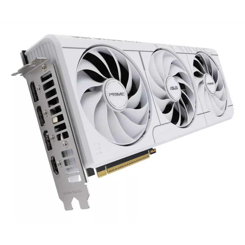 Grafikas karte ASUS GeForce RTX 5070 12 GB GDDR7, PCIe 5.0, 192-bit, balta, 3 ventilatori