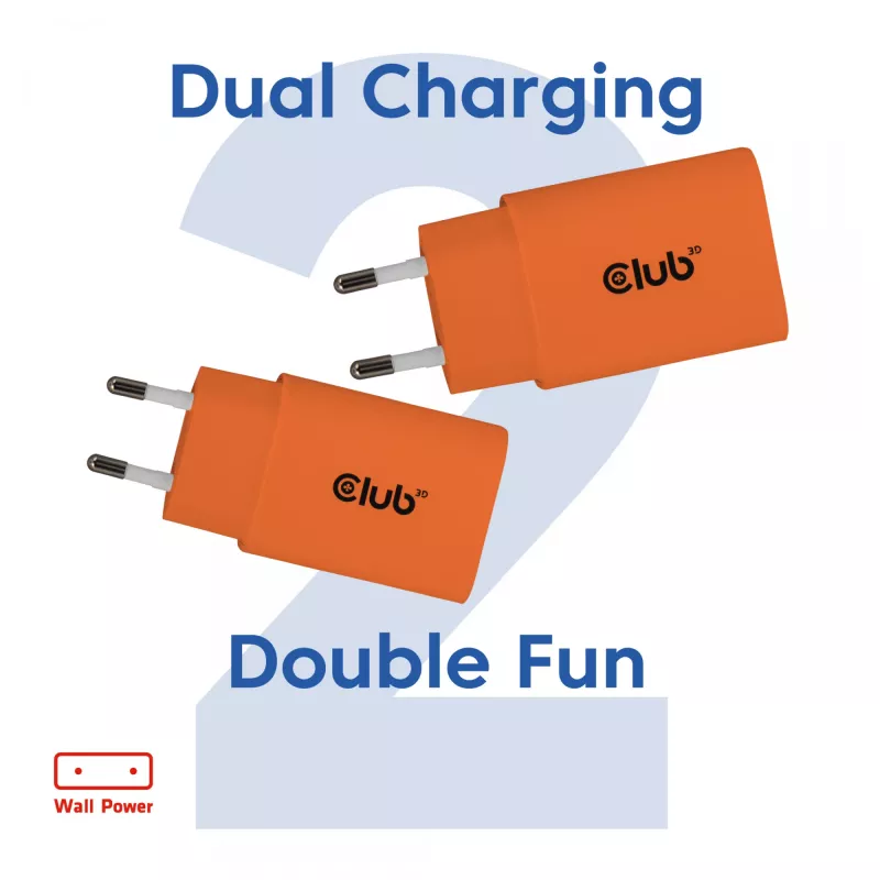 Barošanas bloks CLUB3D CAC-3023, 30 W, kompakts adapteris pārnēsājamām ierīcēm