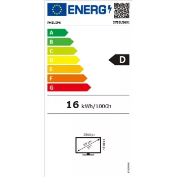 Philips 3000 sērijas 27B2U3601/00 datora monitors 68.6 cm (27 collas) 2560 x 1440 pikseļi Quad HD LCD Melns