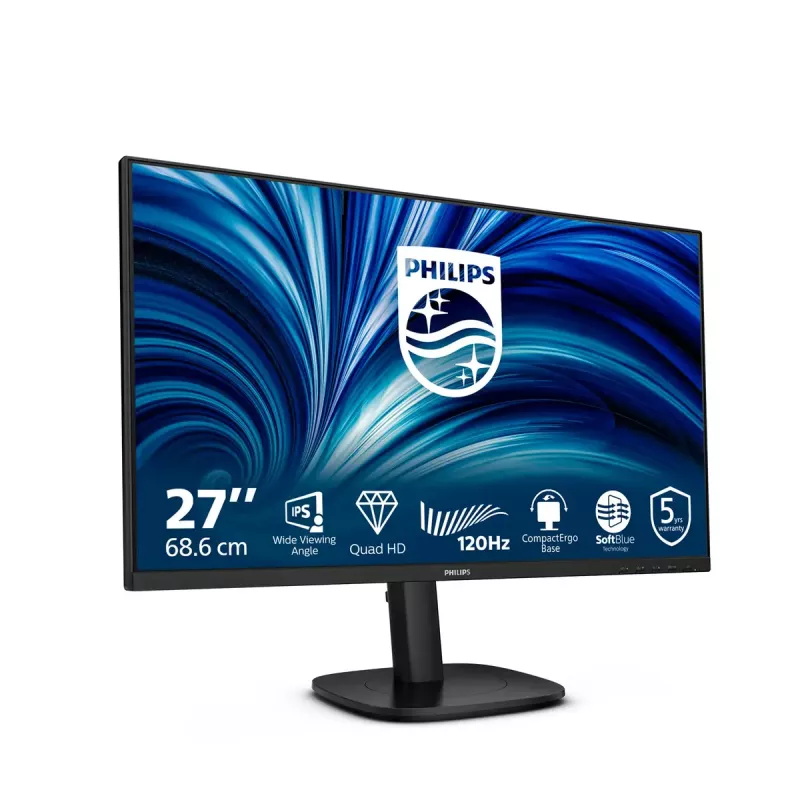 Philips 27B2N3500J/00 datora monitors 68.6 cm (27 colli) 2560 x 1440 pikseļi 2K LCD Melns