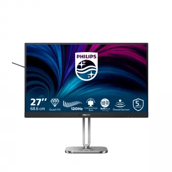 Philips 4000 sērijas 27B2N4500/00 datora monitors 68.6 cm (27 collas) 2560 x 1440 pikseļi Quad HD LCD Pelēks