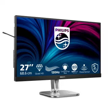 Philips 4000 sērijas 27B2N4500/00 datora monitors 68.6 cm (27 collas) 2560 x 1440 pikseļi Quad HD LCD Pelēks