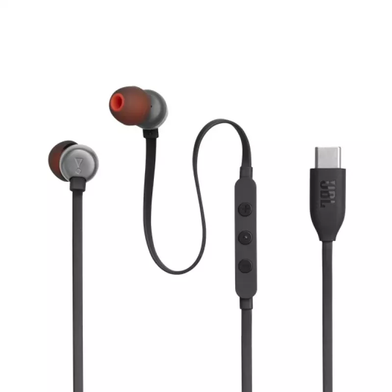 JBL Tune 310C Austiņas Vadu Iekšauss Zvan/Mūzika USB Type-C Melns