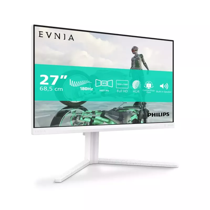 Philips Evnia 27M2N3201A/00 datora monitors 68.6 cm (27 colli) 1920 x 1080 pikseļi Full HD LCD Balts