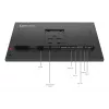 Lenovo ThinkVision P24Q-40 monitors, 60,5 cm (23,8 collas), 2560 x 1440 pikseļi, Quad HD, LCD, 6 ms, melns