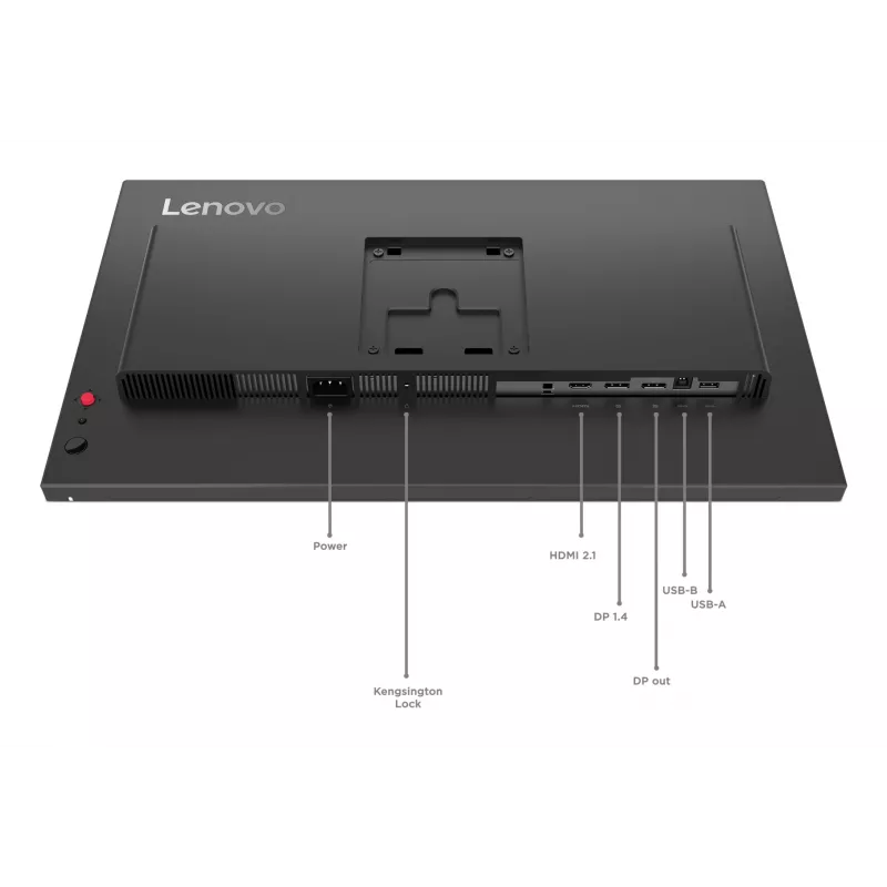 Lenovo ThinkVision P24Q-40 monitors, 60,5 cm (23,8 collas), 2560 x 1440 pikseļi, Quad HD, LCD, 6 ms, melns