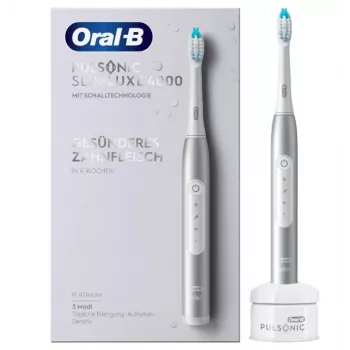 Oral-B Pulsonic plāns Luxe 4000 Adult Sonic toothbrush Platinum