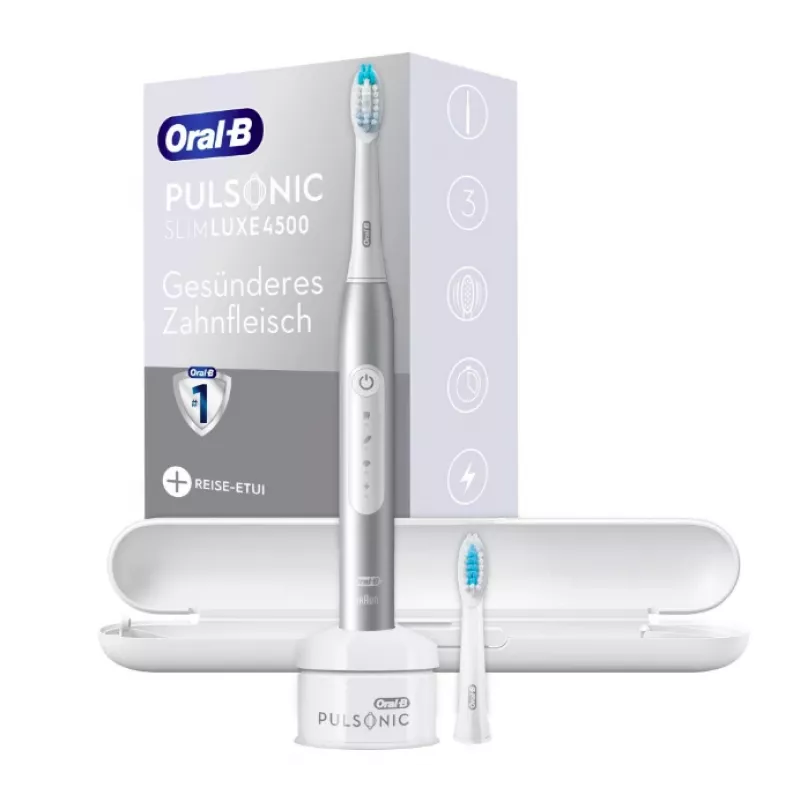 Oral-B Pulsonic plāns Luxe 4500 Adult Sonic toothbrush Platinum