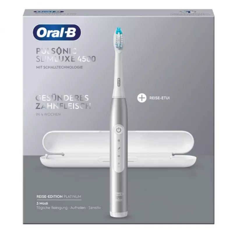 Oral-B Pulsonic plāns Luxe 4500 Adult Sonic toothbrush Platinum
