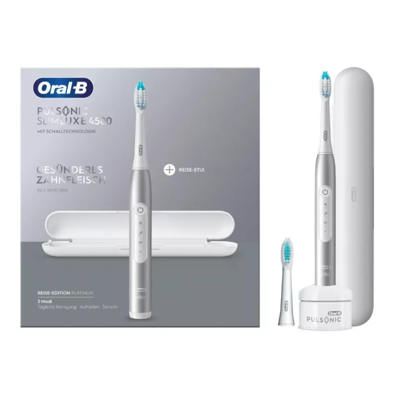 Oral-B Pulsonic plāns Luxe 4500 Adult Sonic toothbrush Platinum