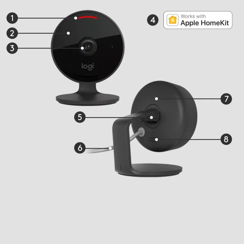 IP drošības kamera Logitech Circle View Camera HD 1080