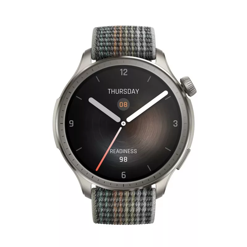 Amazfit Balance 3.81 cm (1.5 collas) AMOLED 46 mm Digitāls 480 x 480 pikseļi Skārienjutīgs Pelēks Wi-Fi GPS (satelīts)