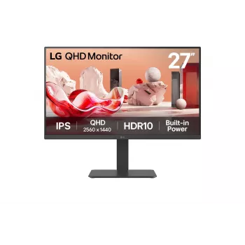 LG 27BA45QB-B datora monitors 68,6 cm (27 colli) 2560 x 1440 pikseļi Quad HD LCD Melns