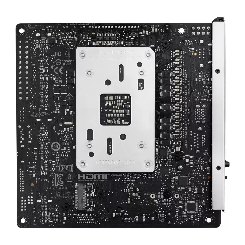 Mātesplate ASUS ROG STRIX B850-I GAMING WIFI, AMD B850, Socket AM5, mini ITX, 2x DDR5, Wi‑Fi 7, 2.5Gb LAN