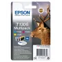 Epson Stag Multipack 3-colours T1306 DURABrite Ultra tintes, augsta (XL) ietilpība, ciāna, fuksīna, dzeltena, pigmenta tinte, 10,1 ml, 1 gab., vairāku kārtridžu komplekts