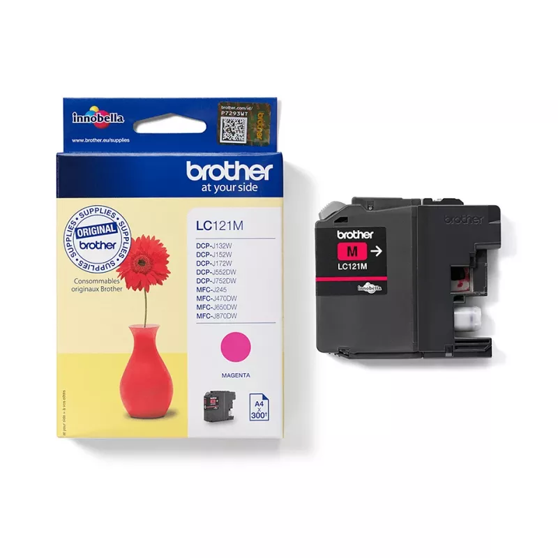 Cartridge Brother LC 121M fuksīna 300 lapas Ink