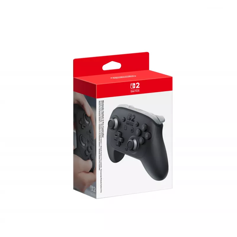 Nintendo Switch 2 Pro Controller Melns Bluetooth Gamepad Analogue / Digital Nintendo Switch 2