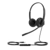 Yealink UH34 Dual Teams austiņas, vadu, birojam/zvanu centram, 20–20000 Hz, 118 g, austiņas, melnas