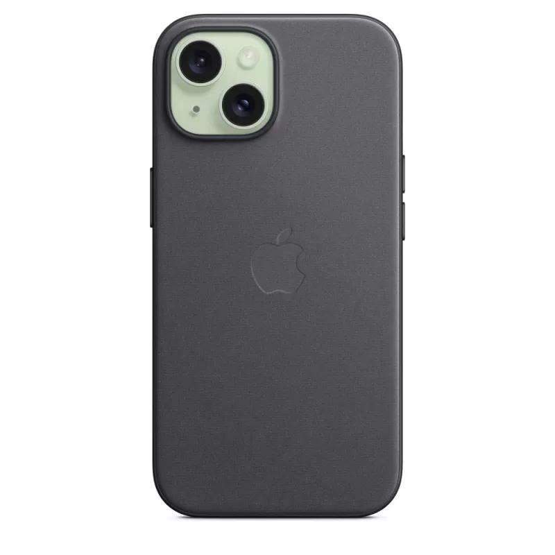 APPLE Apple FineWoven Case with MagSafe iPhone 15 Melns