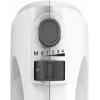 Rokas mikseris Bosch MFQ24200 — 400 W, 4 ātrumi, turbo, suku tērauds/balts