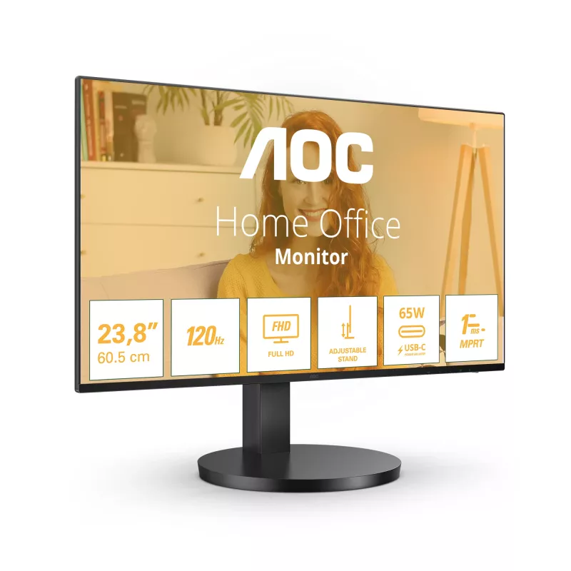 AOC B3 27B3CF2 datora monitors 68.6 cm (27 colli) 1920 x 1080 pikseļi Full HD LED Melns