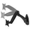 ARCTIC W1-3D - Monitor Wall Mount with Gas Lift Technology, 8 kg, 33 cm (13 inch), 81.3 cm (32 inch), 75 x 75 mm, 100 x 100 mm, Melns