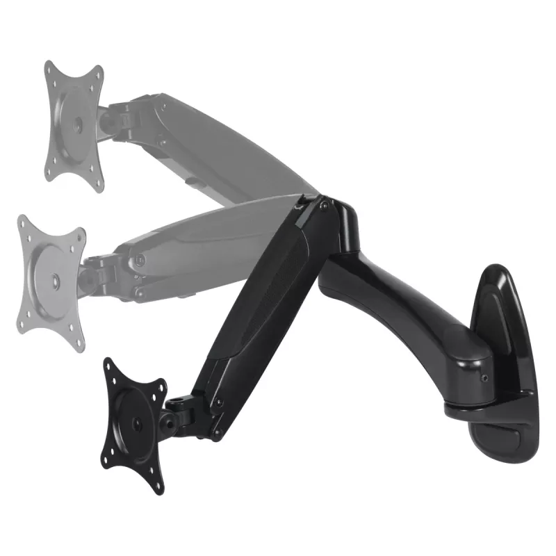 ARCTIC W1-3D - Monitor Wall Mount with Gas Lift Technology, 8 kg, 33 cm (13 inch), 81.3 cm (32 inch), 75 x 75 mm, 100 x 100 mm, Melns