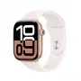 APPLE Watch Series 10 GPS 46mm rožu zelta alumīnija korpuss ar gaiši rozā sporta siksniņu - M/L