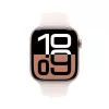 APPLE Watch Series 10 GPS 46mm rožu zelta alumīnija korpuss ar gaiši rozā sporta siksniņu - M/L