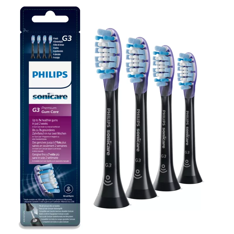 Philips G3 Premium Gum Care HX9054/33 4 gab. maināmu skaņas zobu birstes galviņu komplekts
