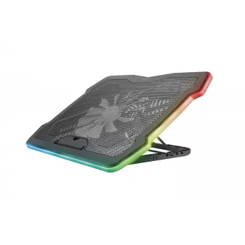 Trust GXT 1126 Aura RGB portatīvā datora dzesēšanas paliktnis līdz 17,3 collām